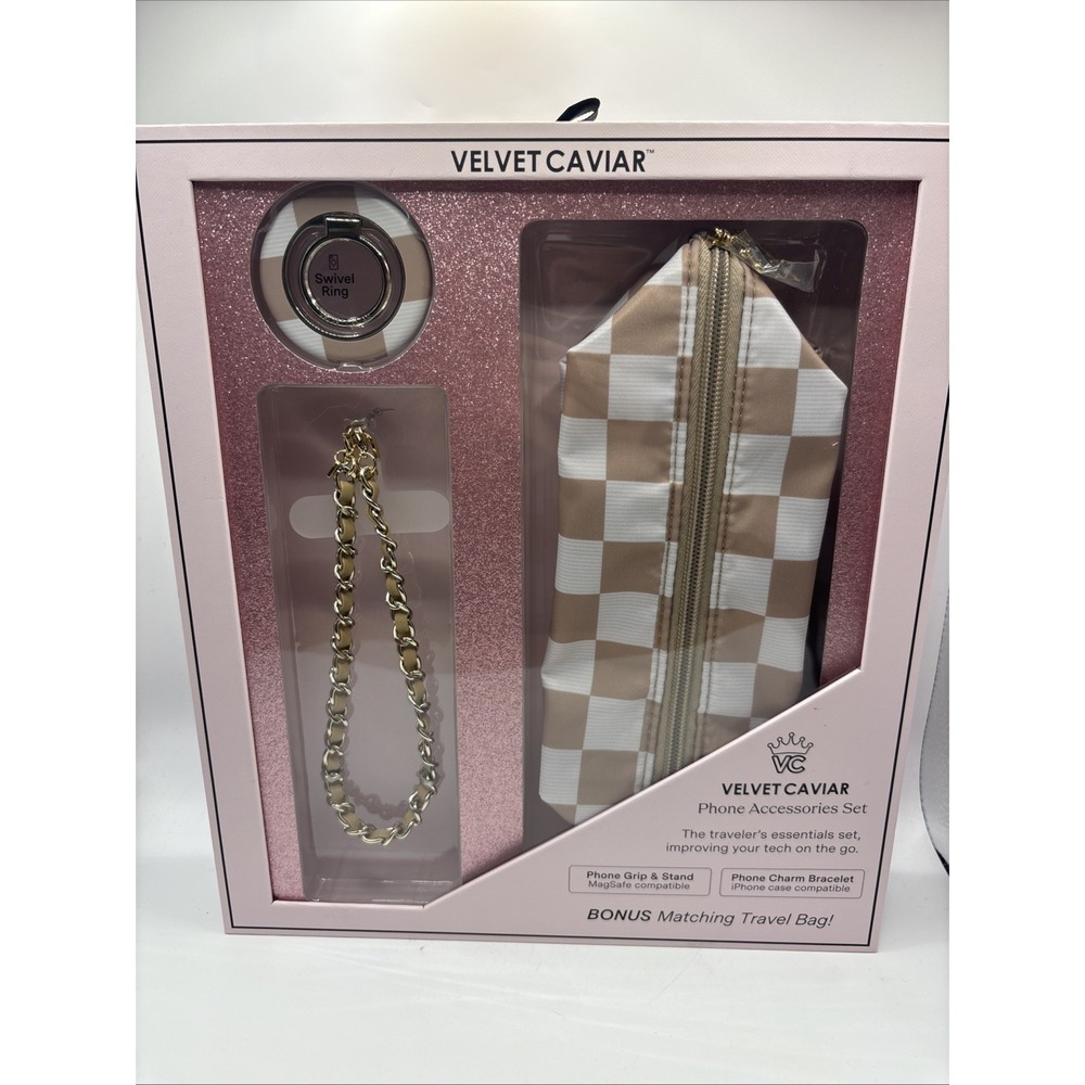VELVET CAVIAR Phone Accessories Set - Nude Vibe Check